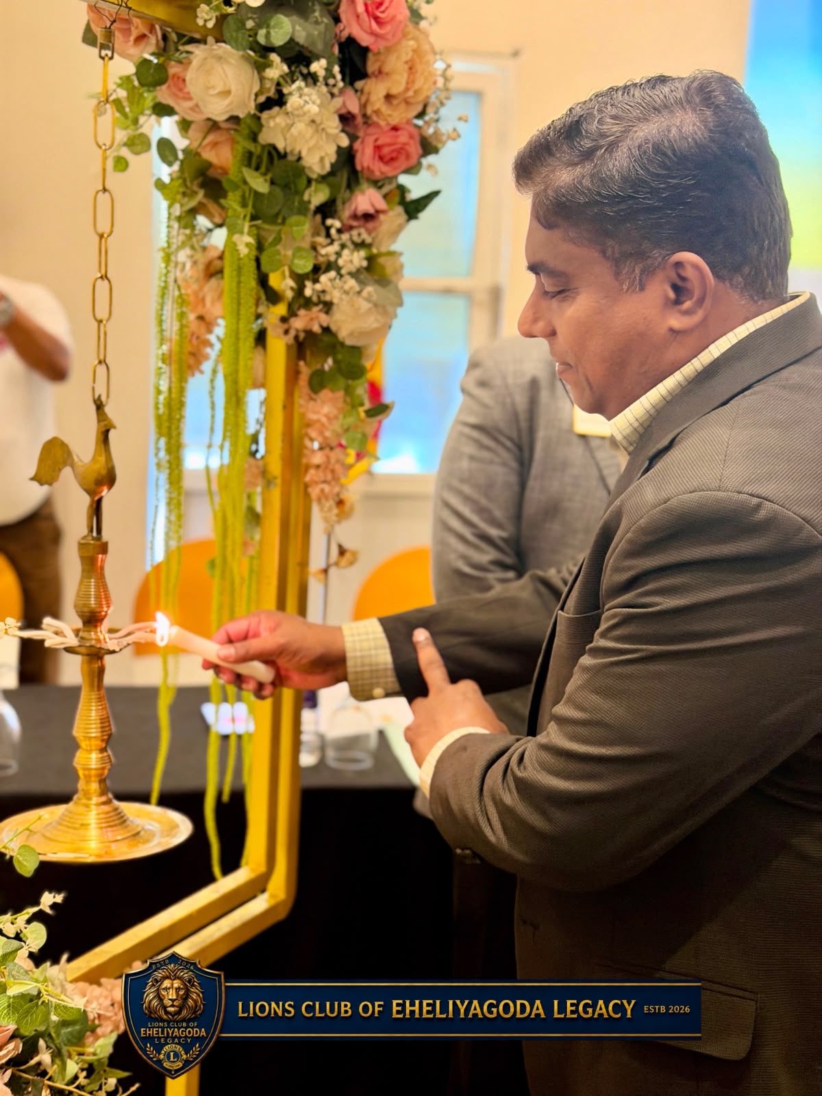 Oil lamp lighting ceremony